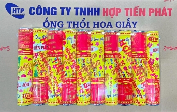 Pháo giấy tim sao 5 màu chữ hỷ (lốc 10 quả)